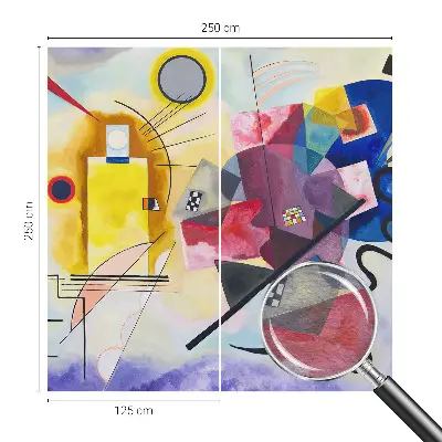 Papier peint intissé imprimé abstraction colorée