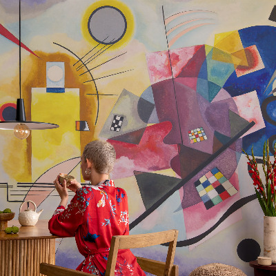 Papier peint chambre moderne Farebná abstrakcia