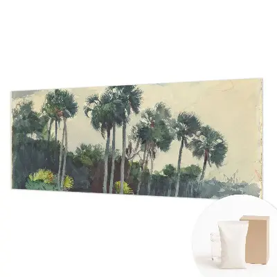 Papier peint photo grand format pour le mur palmiers exotiques