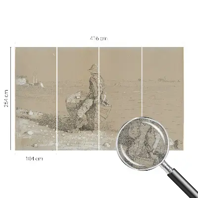 Papier peint photo sur tissu non tissé Scène nostalgique