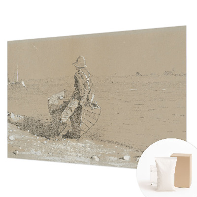 Tapisserie panoramique avec une scène nostalgique