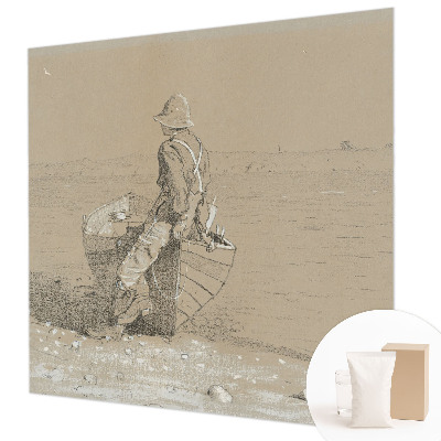 Tapisserie panoramique avec une scène nostalgique