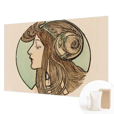 Papier peint intissé imprimé Portrait Art Nouveau