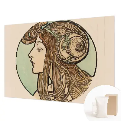 Papier peint intissé imprimé Portrait Art Nouveau