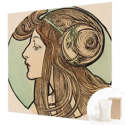 Papier peint intissé imprimé Portrait Art Nouveau