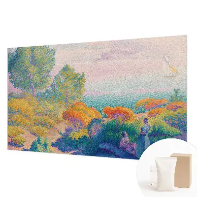Papier peint panoramique haut de gamme avec un motif de paysage côtier