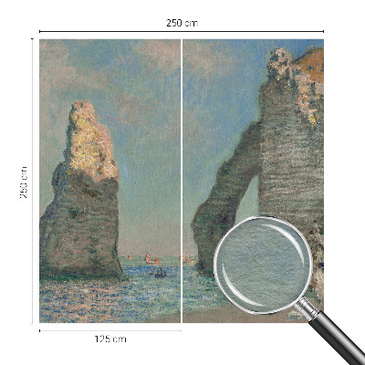 Papier peint panoramique facile à poser à motif de paysage rocheux