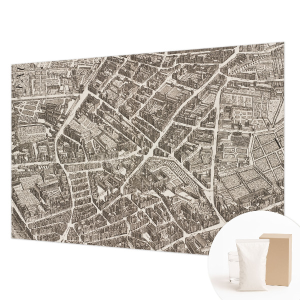 Papier peint panoramique intissé moderne avec le motif « Mestské bludisko »