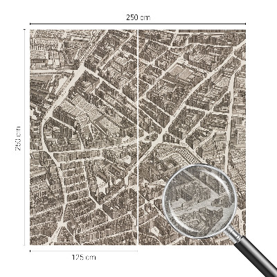 Papier peint panoramique intissé moderne Mestské bludisko