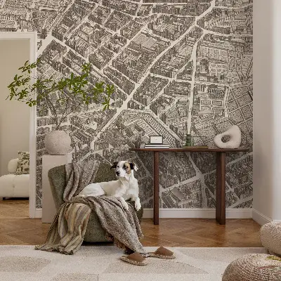 Papier peint intissé imprimé Labyrinthe urbain