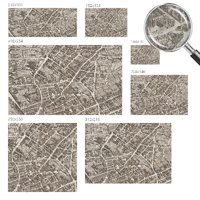 Papier peint panoramique intissé moderne Mestské bludisko