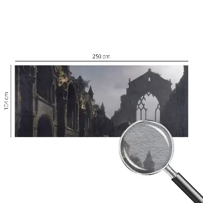 Papier peint photographique salon avec un motif de ruines gothiques