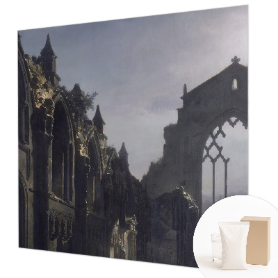 Papier peint photographique salon avec un motif de ruines gothiques