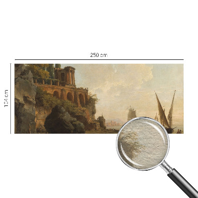 Tapisserie murale avec une scène maritime