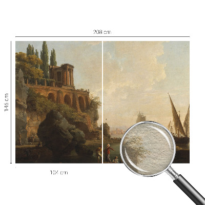 Tapisserie murale avec une scène maritime
