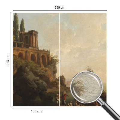 Tapisserie murale avec une scène maritime