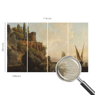 Tapisserie murale avec une scène maritime