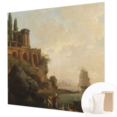 Tapisserie murale avec une scène maritime