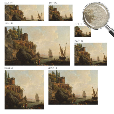 Tapisserie murale avec une scène maritime
