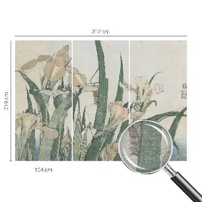 Papier peint intissé Iris délicats