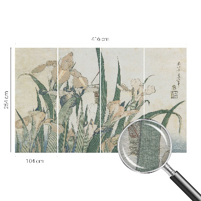 Papier peint salon moderne Jemné kosatce