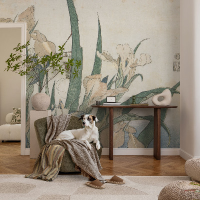 Papier peint salon moderne Jemné kosatce