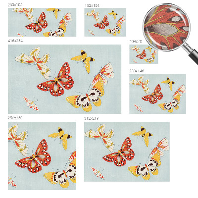 Tapisserie panoramique Umelecké motýle