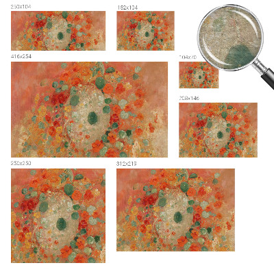 Papier peint panoramique intissé Abstraktné kvety