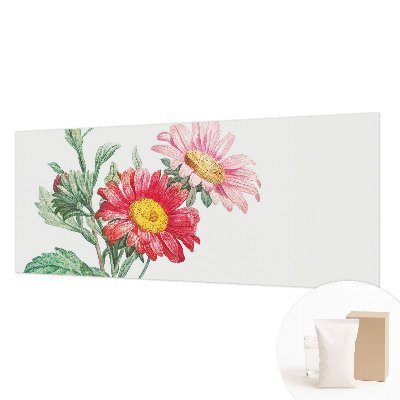 Papier peint panoramique à motif de fines fleurs