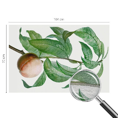 Papier peint panoramique sur mesure avec un motif de pêche mûre