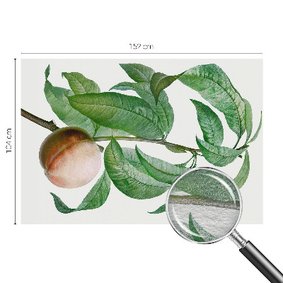 Papier peint panoramique sur mesure avec un motif de pêche mûre