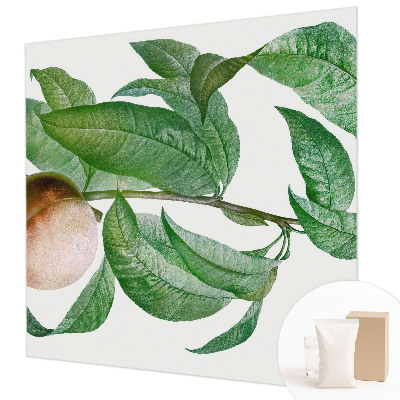 Papier peint panoramique sur mesure avec un motif de pêche mûre