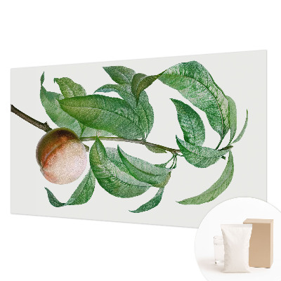 Papier peint panoramique sur mesure avec un motif de pêche mûre
