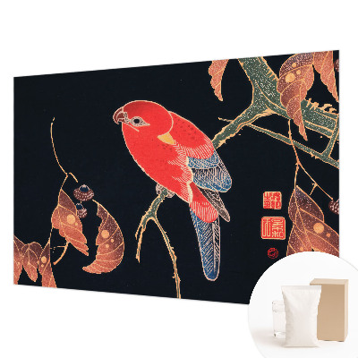 Papier peint photo avec un motif d'oiseau exotique