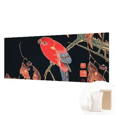 Papier peint photo avec un motif d'oiseau exotique