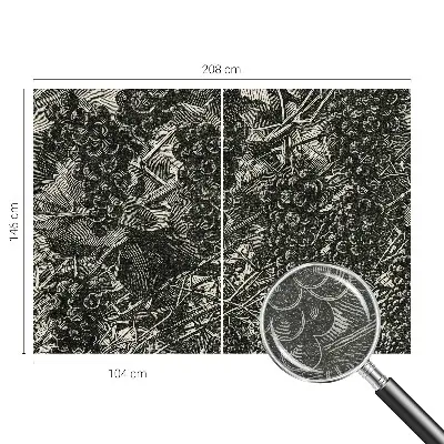 Papier peint intissé imprimé Empreinte de raisin