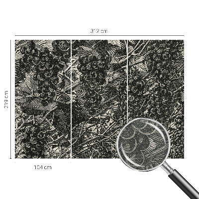 Tapisserie murale à motif de raisins