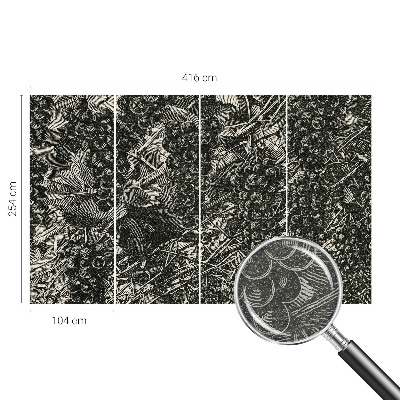 Tapisserie murale à motif de raisins