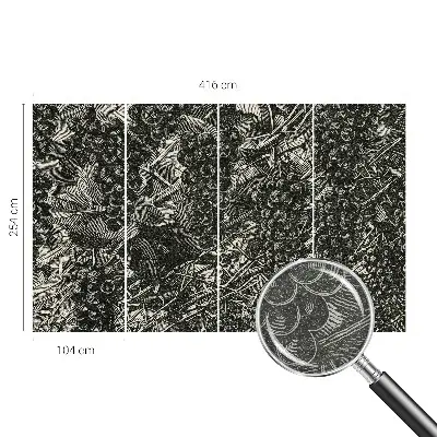 Papier peint intissé imprimé Empreinte de raisin