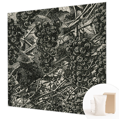 Tapisserie murale à motif de raisins
