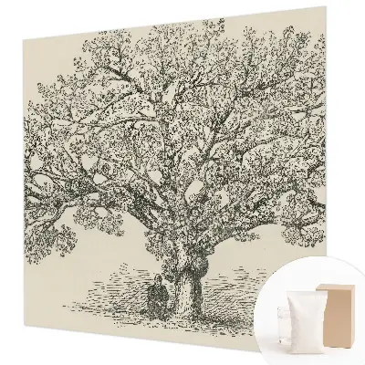 Papier peint photo sur tissu non tissé Illustration d'arbre