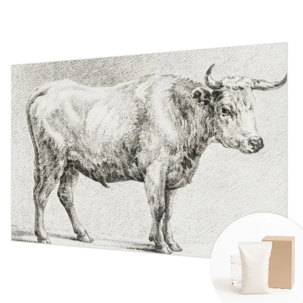 Papier peint photographique intissé Crayon Bull