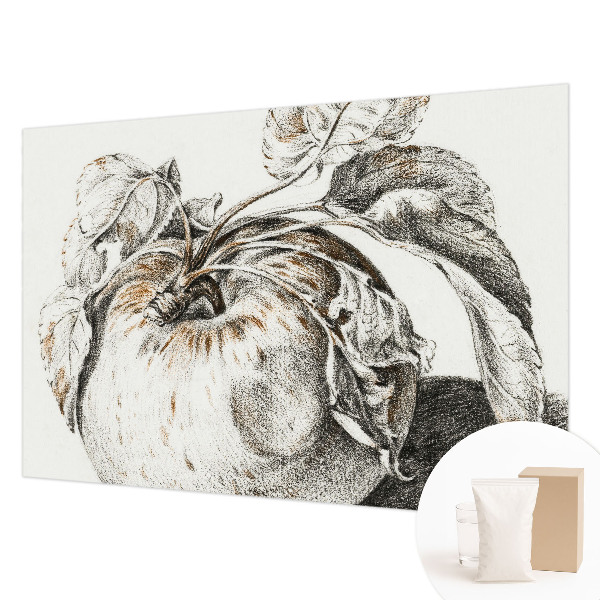 Papier peint panoramique avec motif de feuilles de pommier