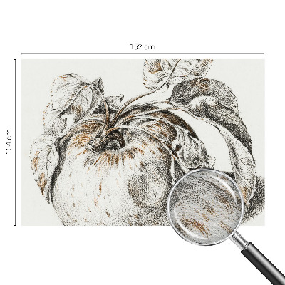 Papier peint panoramique avec motif de feuilles de pommier