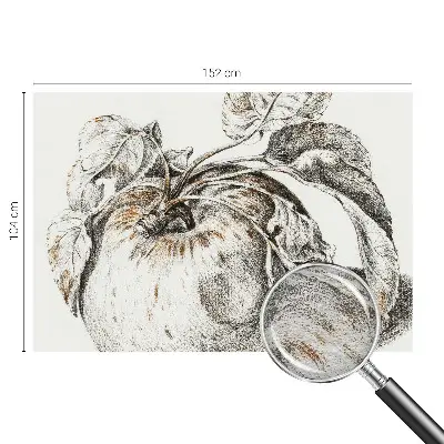 Papier peint photo imprimé sur tissu non tissé feuilles de pommier