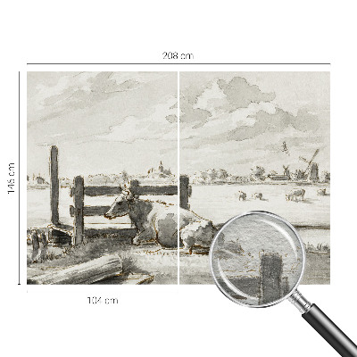 Papier peint panoramique haut de gamme avec un motif « Vidiecka idylka »