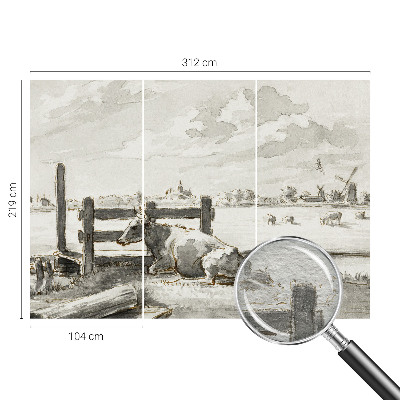 Papier peint panoramique haut de gamme avec un motif « Vidiecka idylka »