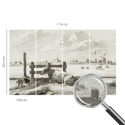 Papier peint panoramique haut de gamme avec un motif « Vidiecka idylka »