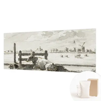 Papier peint intissé imprimé idylle rurale