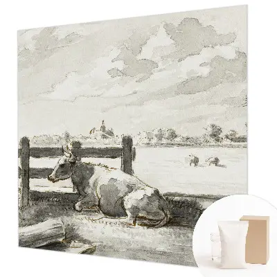 Papier peint intissé imprimé idylle rurale